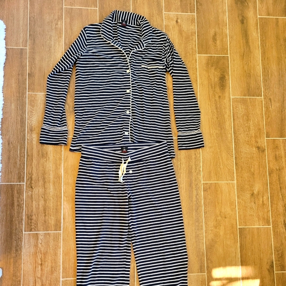 J Crew striped pajama set petite small